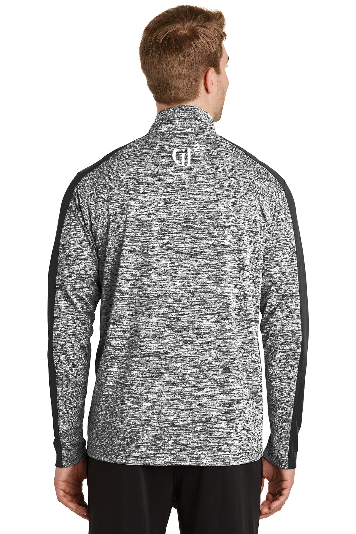 Mens 1/4 zip Heather Block Pull over - GET IT IN Apparel