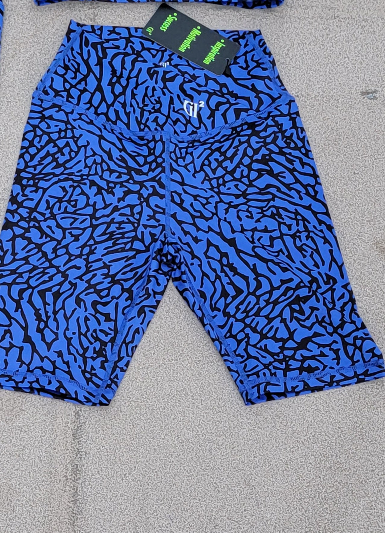 PANDEMONIUM "ELEPHANT PRINT" BIKER SHORTS