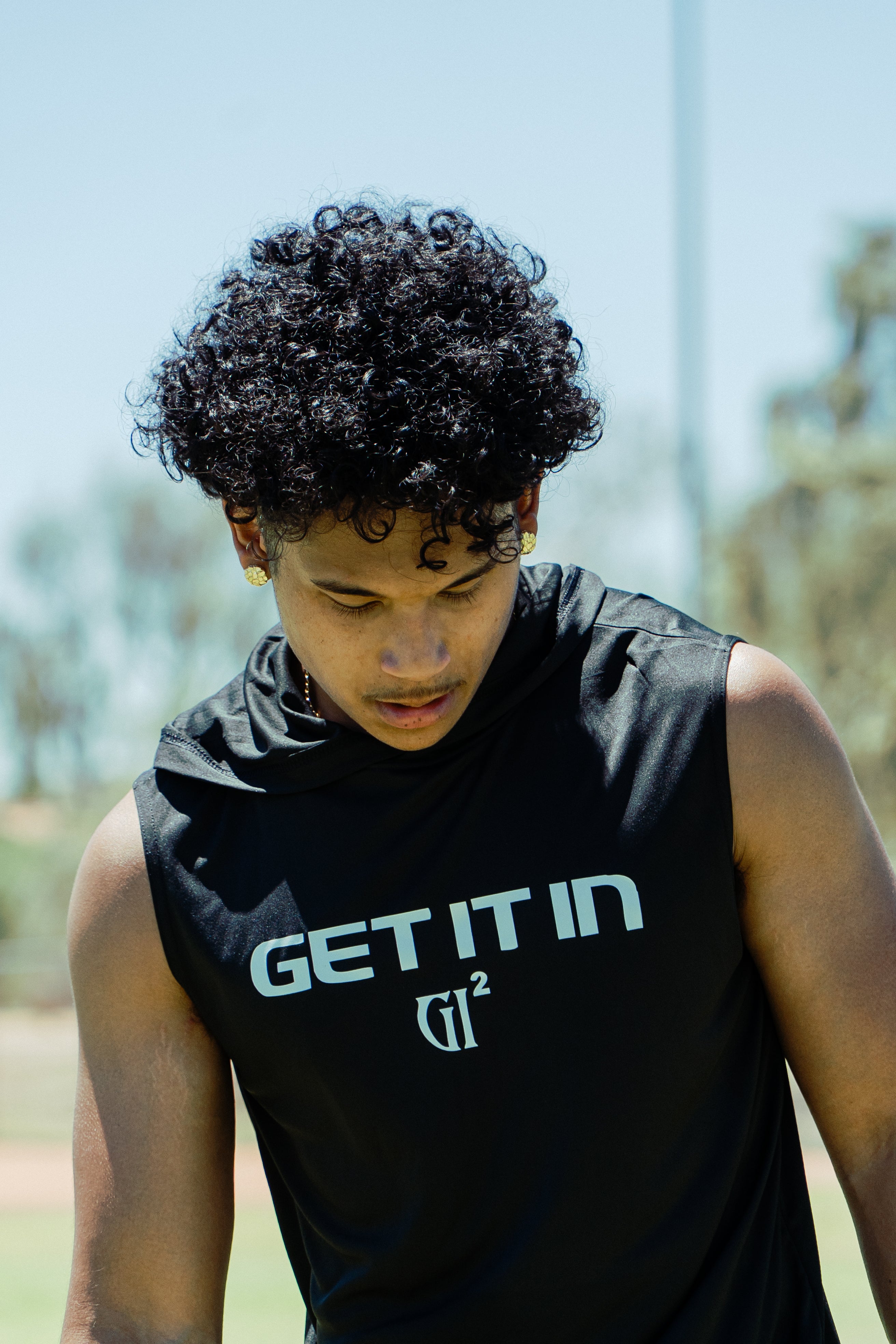 GROUND ZERO Sleeveless Hoodie