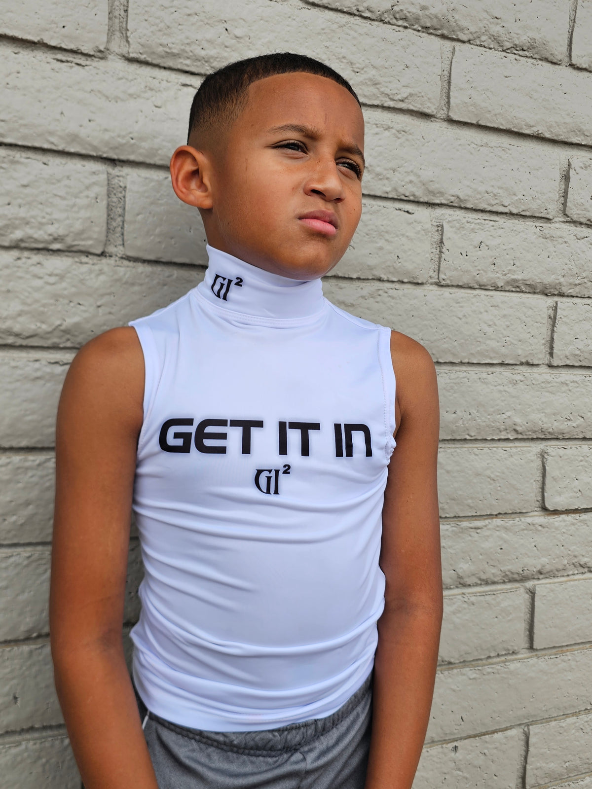 GET IT IN® “Ground Zero” Sleeveless Turtleneck Compression