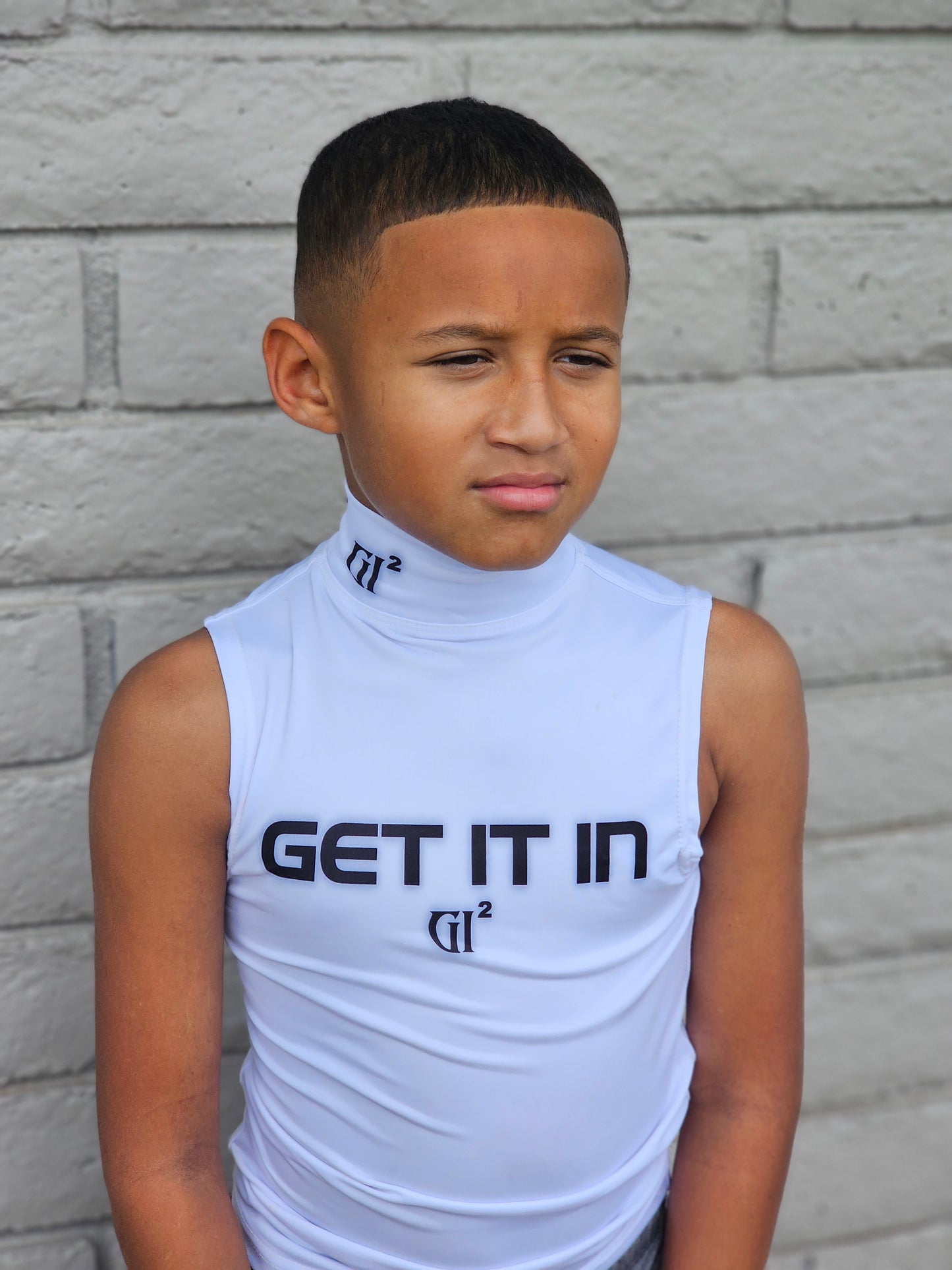 GET IT IN® “Ground Zero” Sleeveless Turtleneck Compression