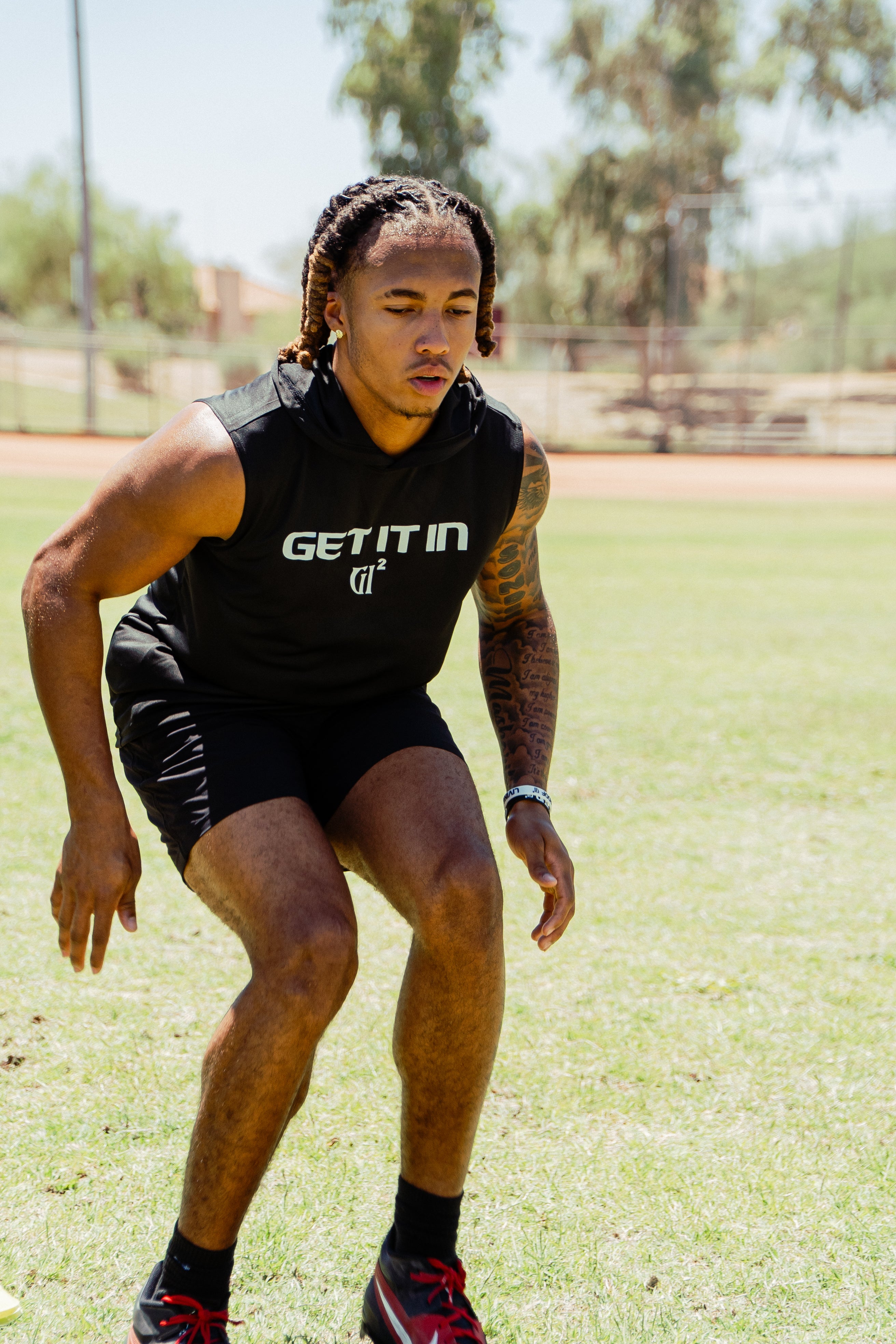 GROUND ZERO Sleeveless Hoodie