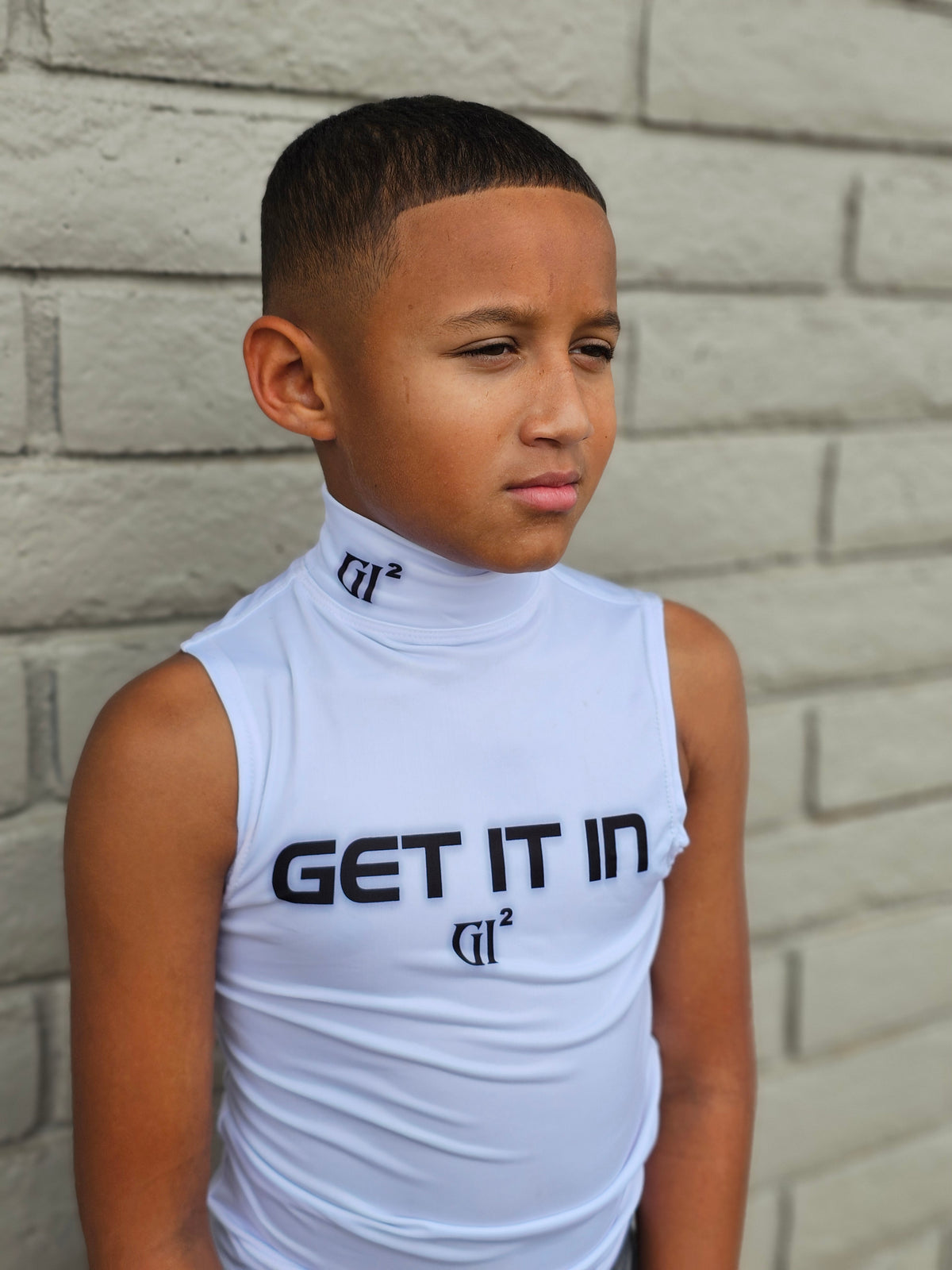 GET IT IN® “Ground Zero” Sleeveless Turtleneck Compression