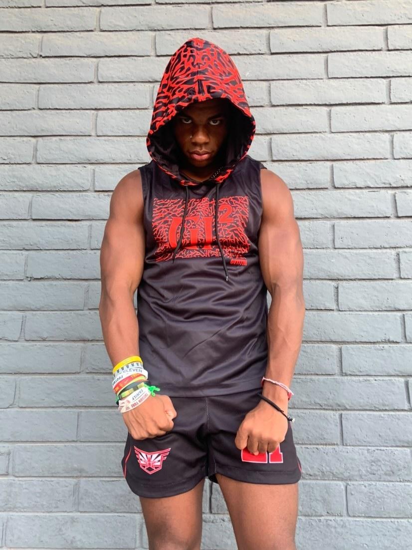 PANDEMONIUM sleeveless "Pre Game" Hoodie