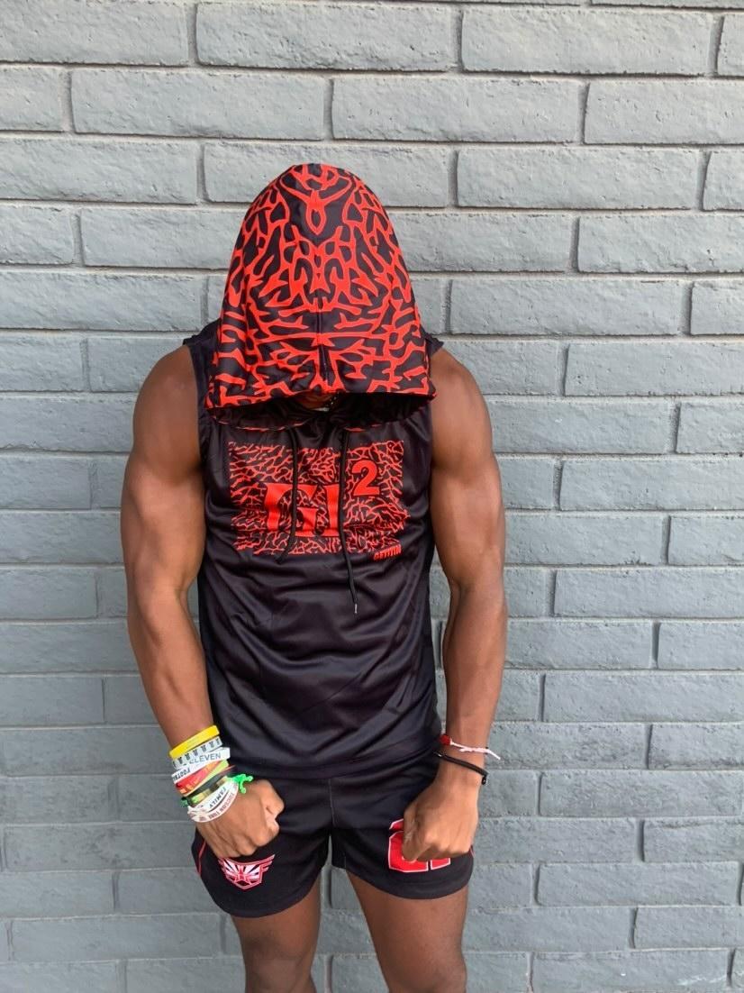 PANDEMONIUM sleeveless "Pre Game" Hoodie